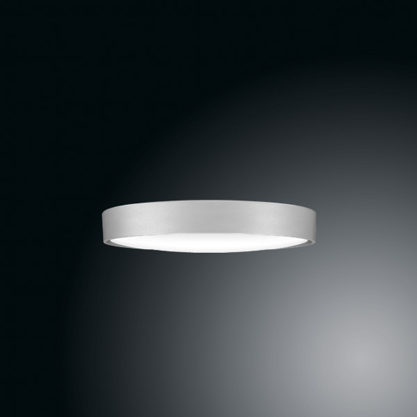 Stropné svietidlo Ribag Arva LED, sivá metalíza, 27 cm