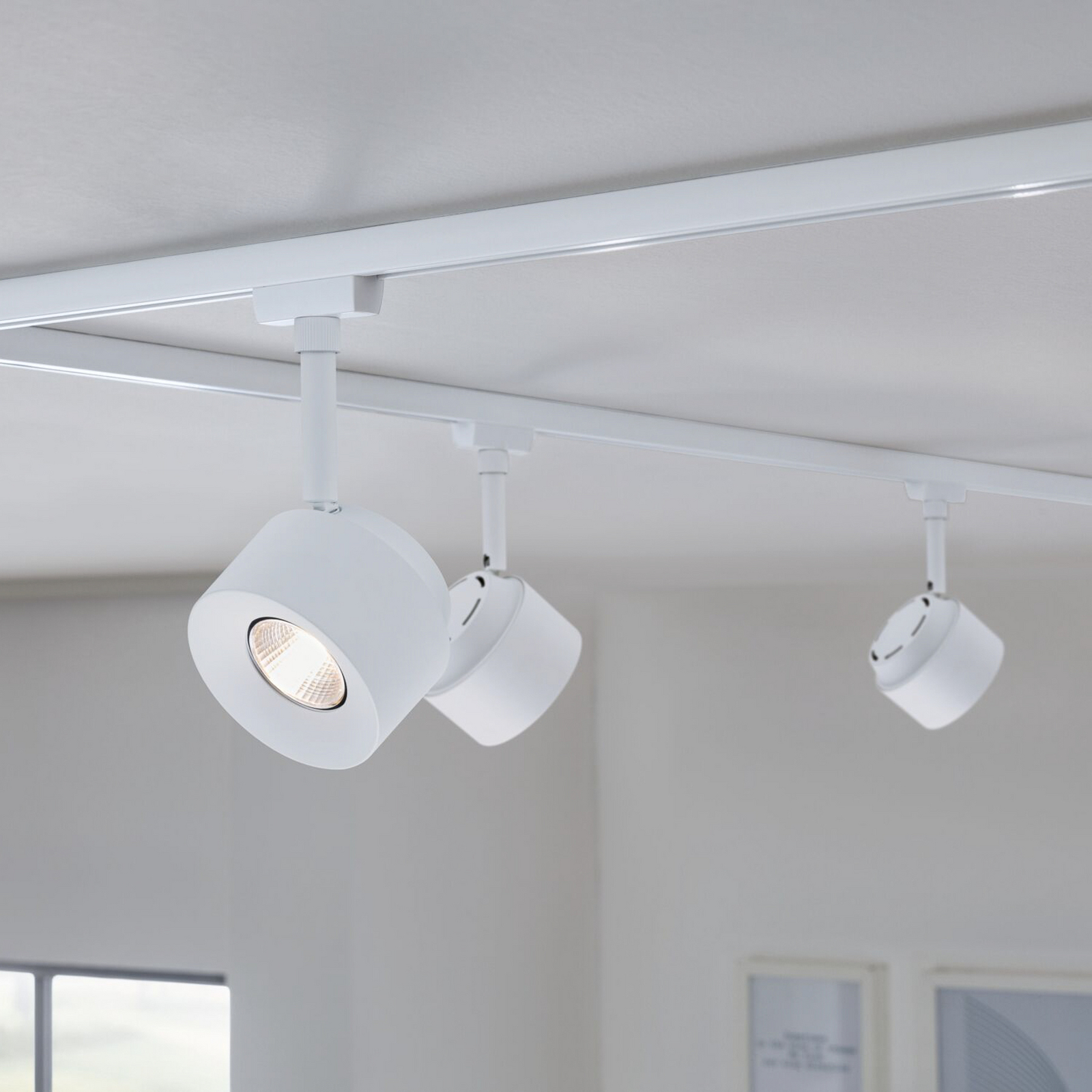 Paulmann URail Spot LED Pane, alb semnal, 4000K, dimabil