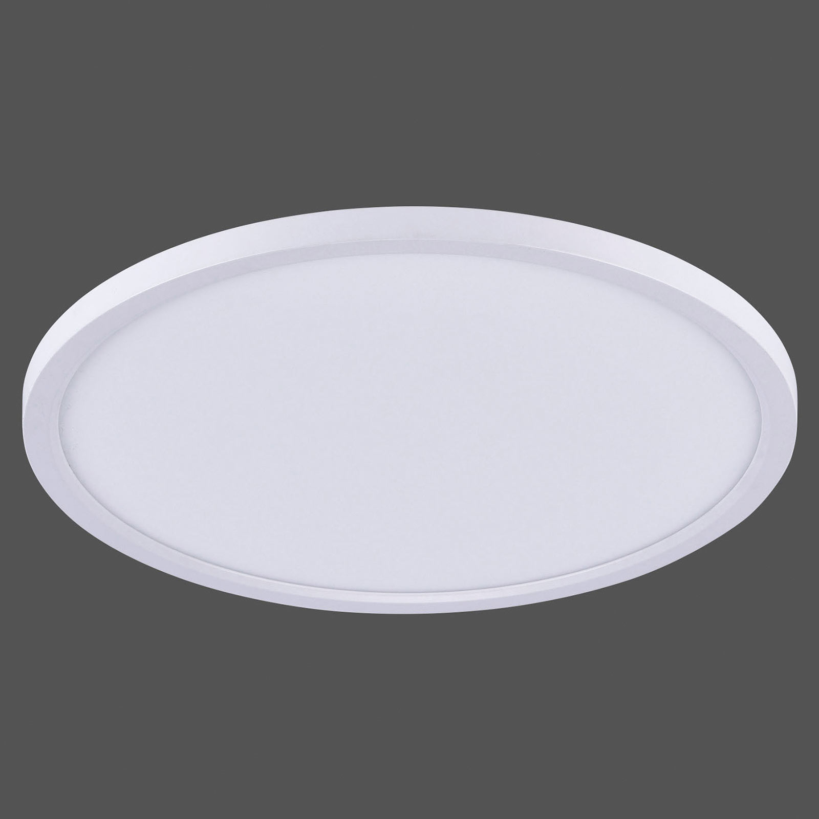Stropné LED svetlo Flat CCT, Ø 40 cm, biela
