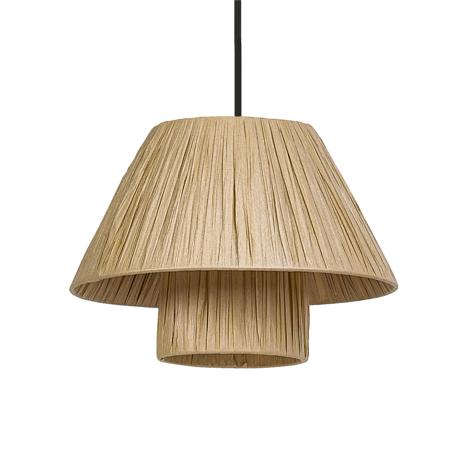 OSRAM pakabinama lempa „Decor Bamboo Paper Hat“ Ø 28 cm, bambukas, E27