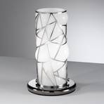 Orione table lamp with stainless steel, white