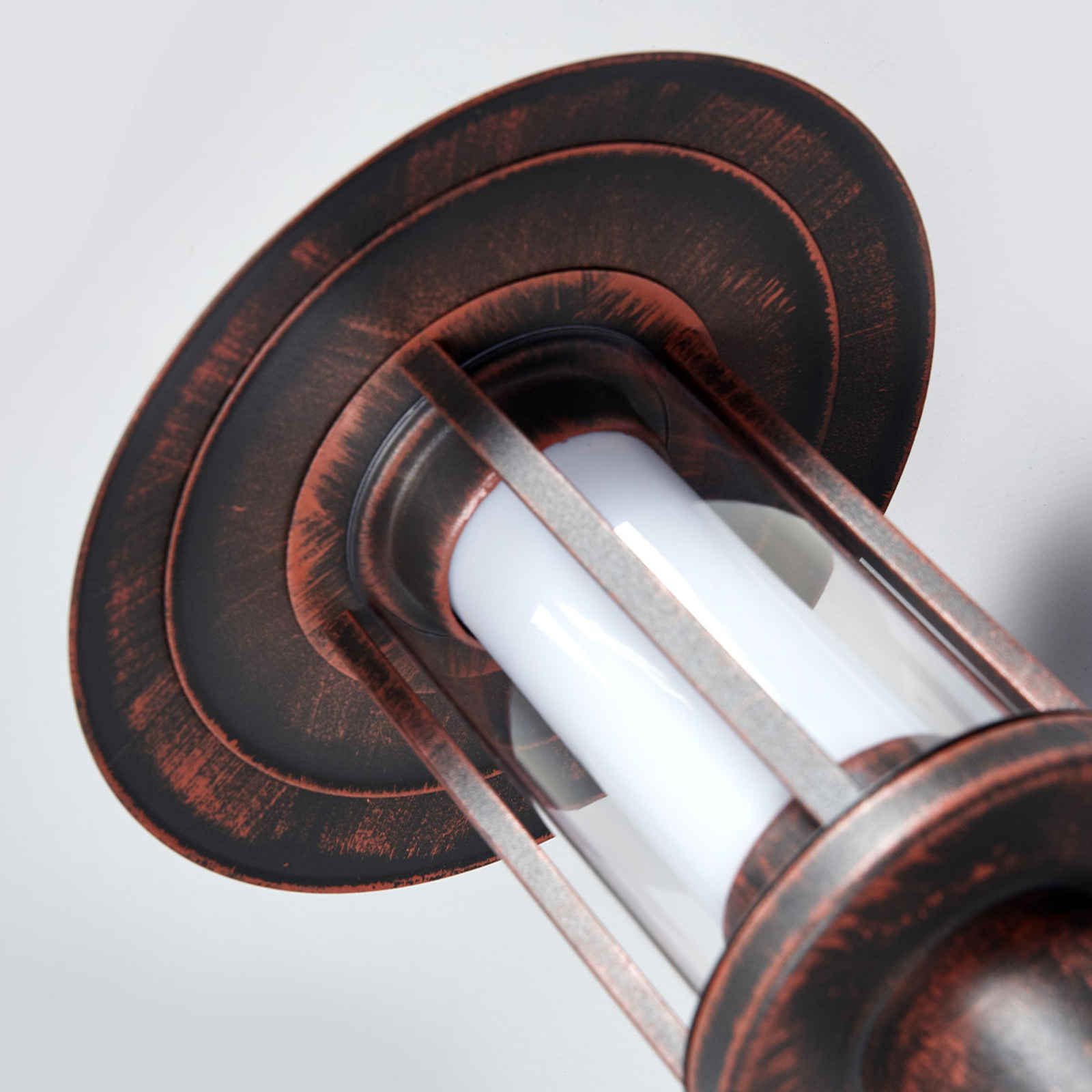 Pavlos LED Applique Murale d'Extérieur w/Sensor Rust - Lindby