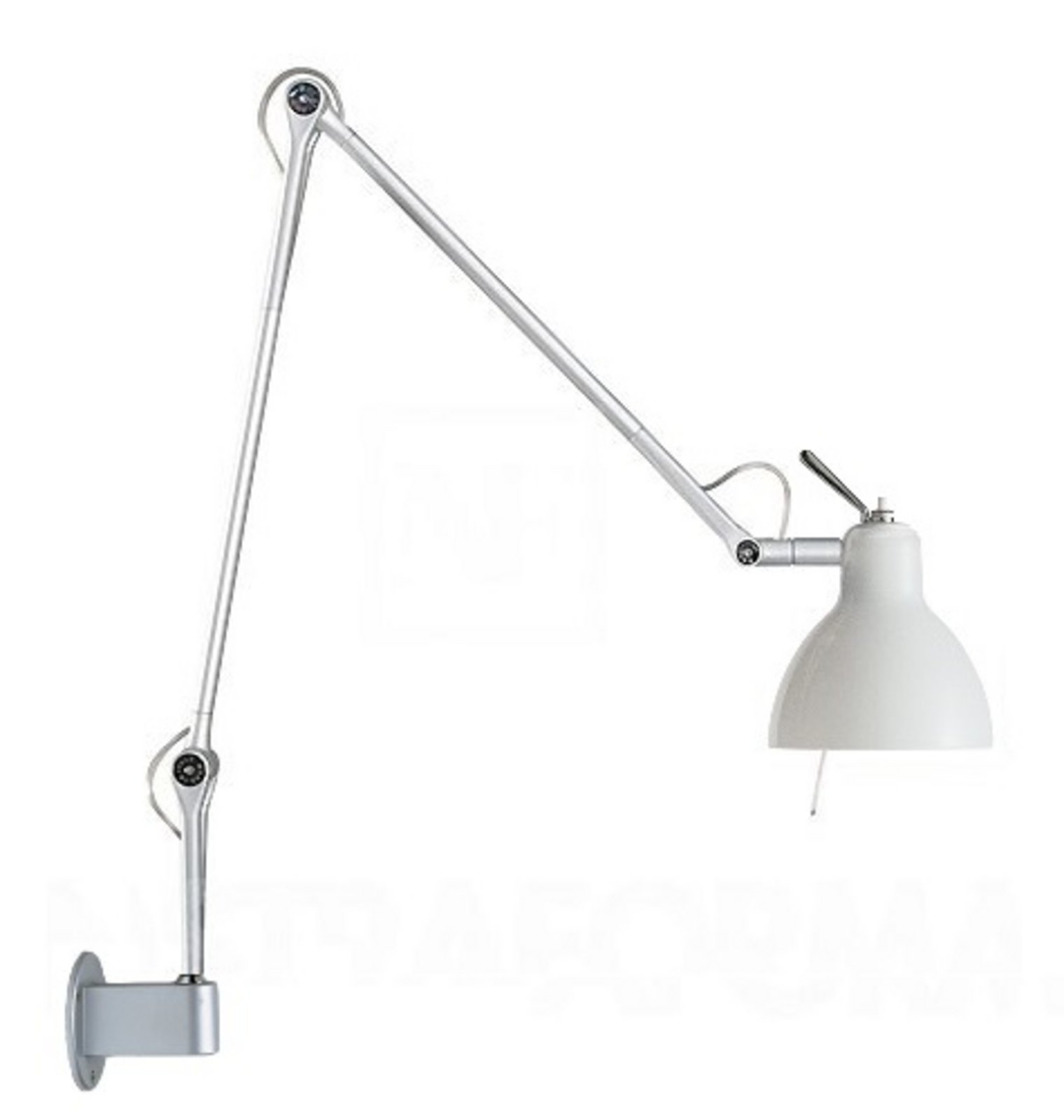 Luxy W2 Vägglampa Alu/Blank Vit - Rotaliana