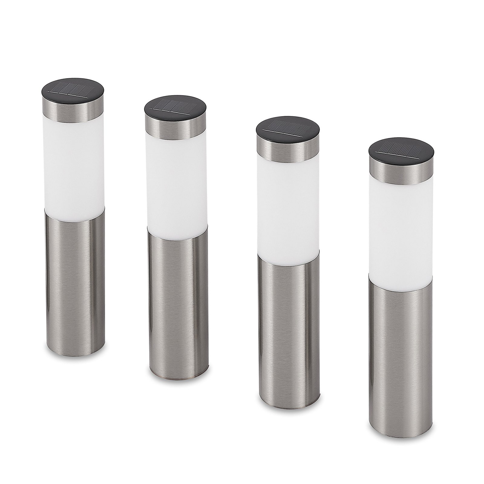 Sirita Lámpara Solar 4 pcs. H31 Silver - Lindby