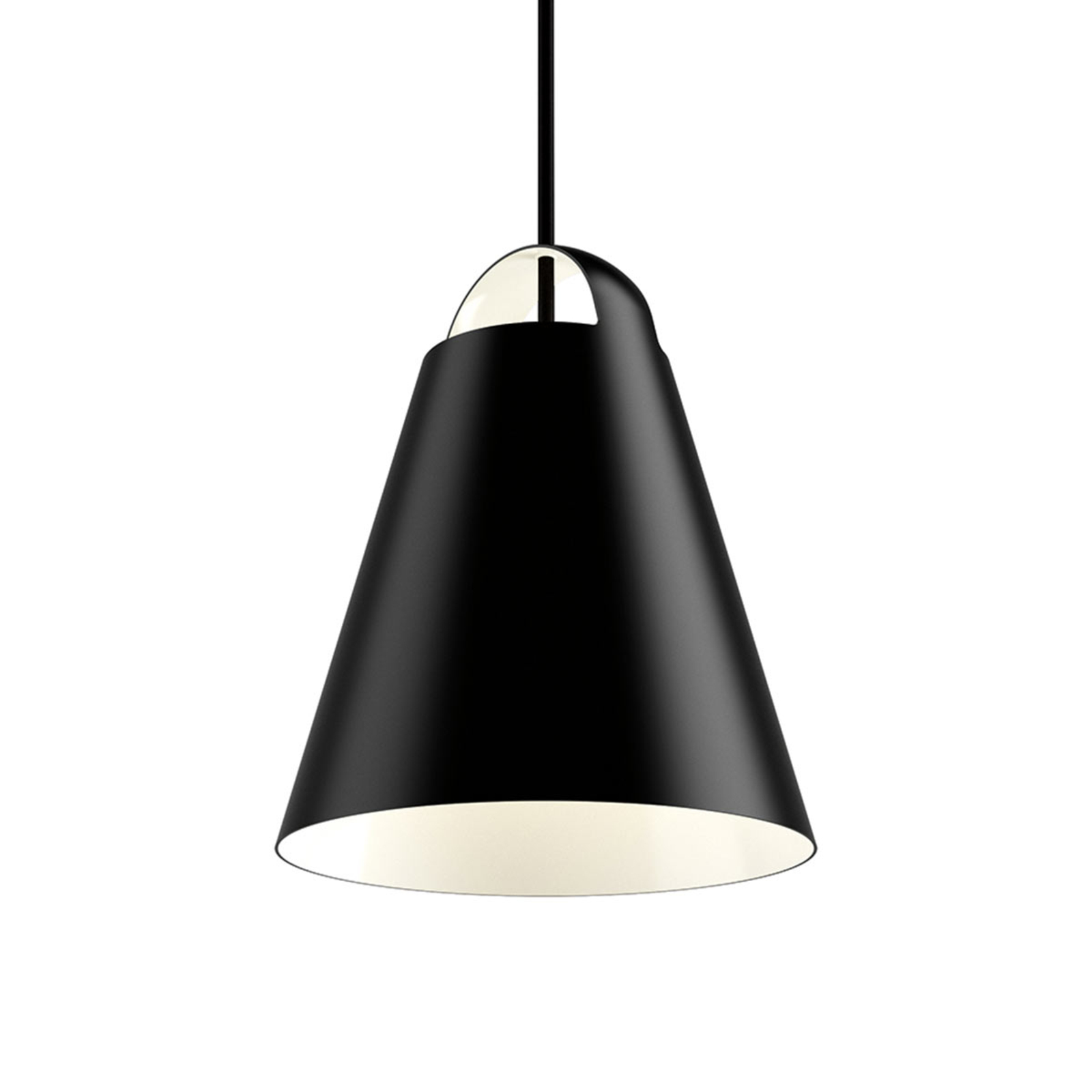 Louis Poulsen Obesna svetilka Above, črna, 25 cm
