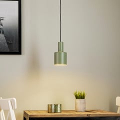 Lámpara colgante Euluna Selma, 1 luz, verde, Ø 11 cm
