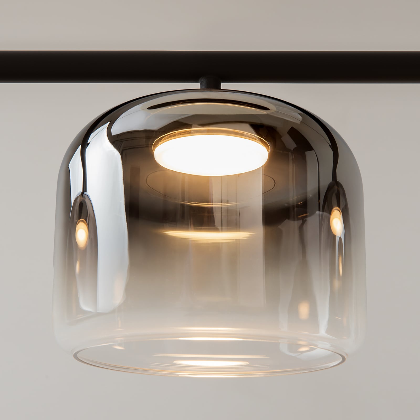 Maytoni LED-Hängeleuchte Spirito, 3-flammig, rauchgrau, dim