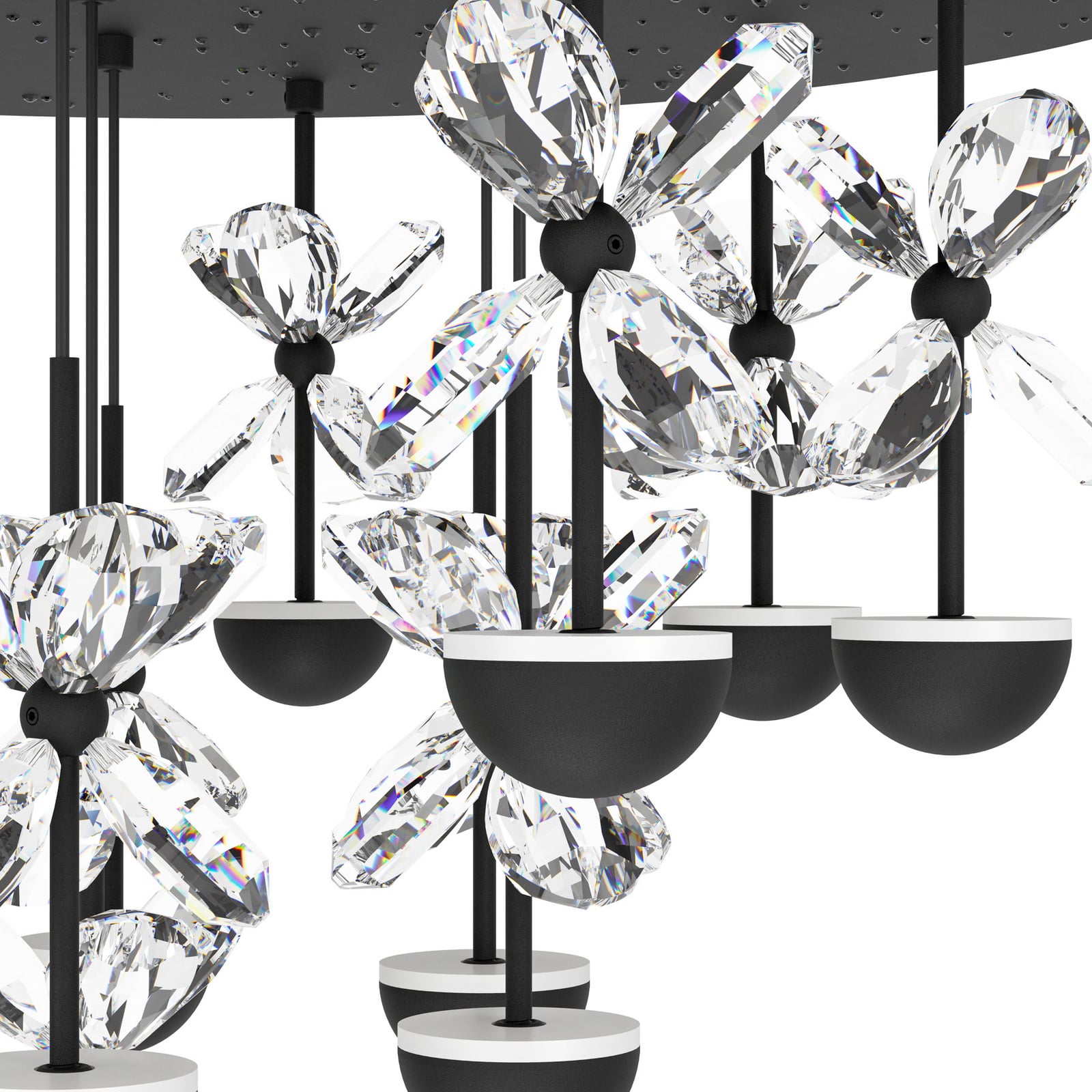 Plafonnier LED Pianopoli noir 50 cm - EGLO Stars of Light