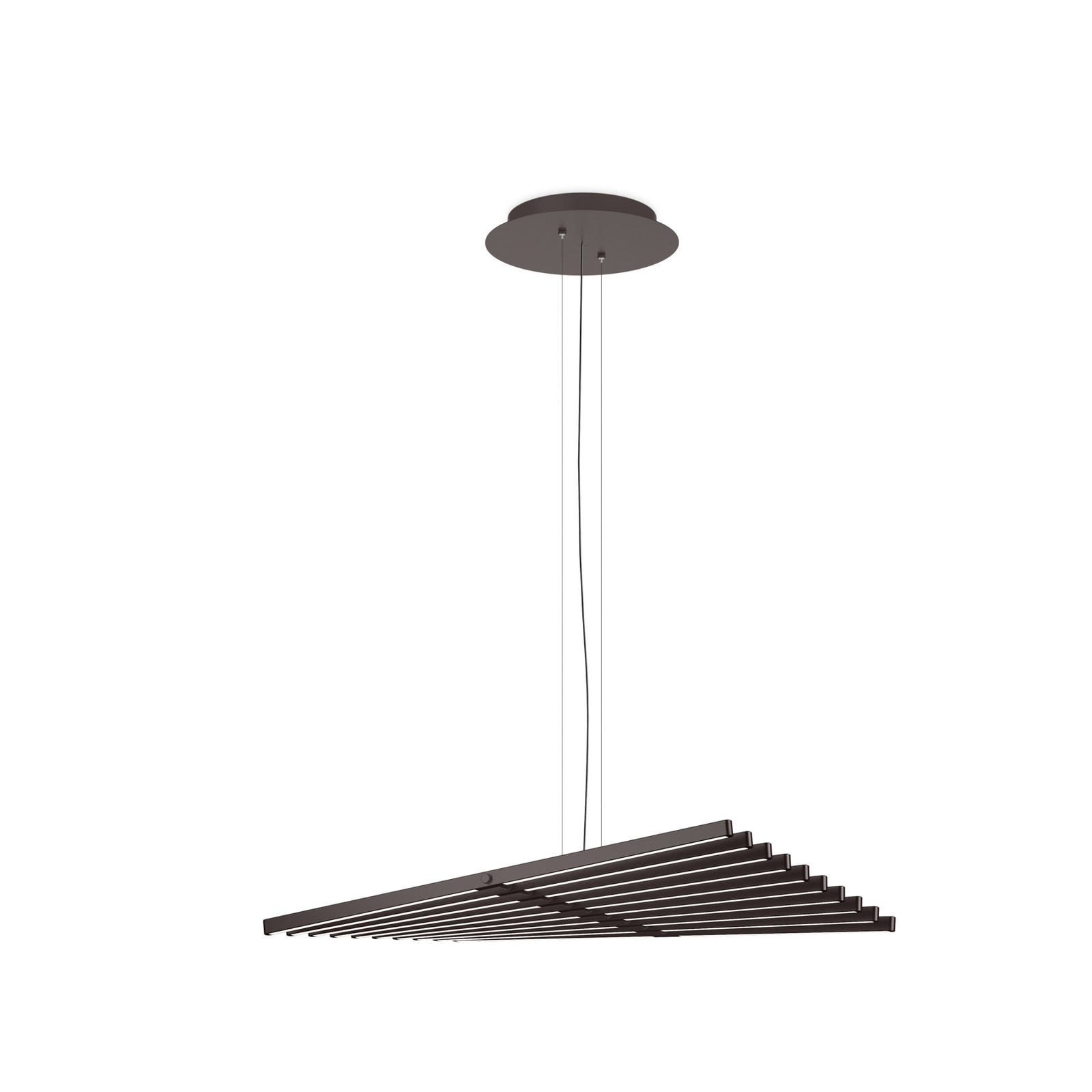 Lampă suspendată LED Vibia RHYTHM maro-cenușiu 87 x 63 cm 927 dimabil - Camera de zi / sufragerie - Design - Metal