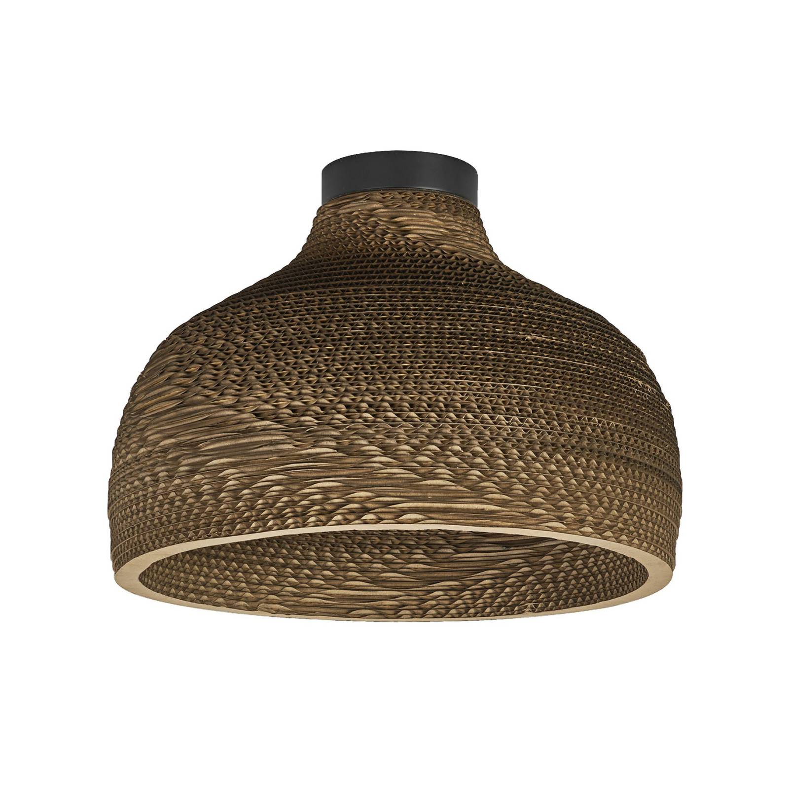 OSRAM Deckenleuchte HAT, braun, Ø 36 cm, Wellpappe, E27
