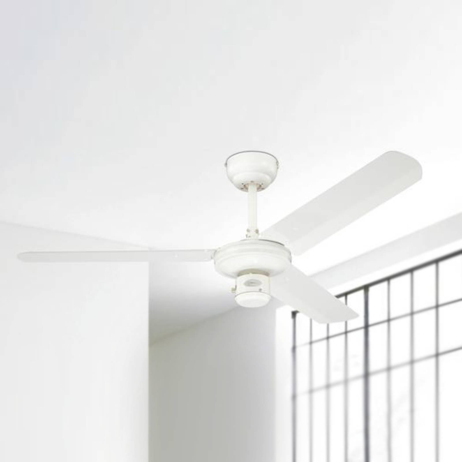 Image of Ventilateur de plafond blanc Industrial 4895105600226