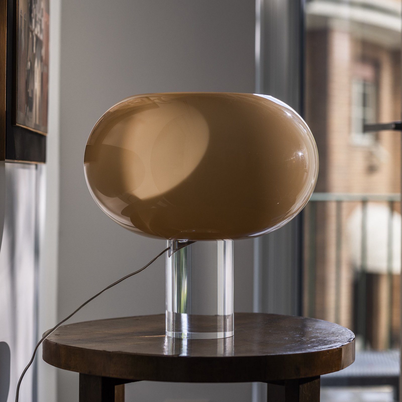 Foscarini lampada da tavolo Buds 2, cipria, vetro, plastica, E27