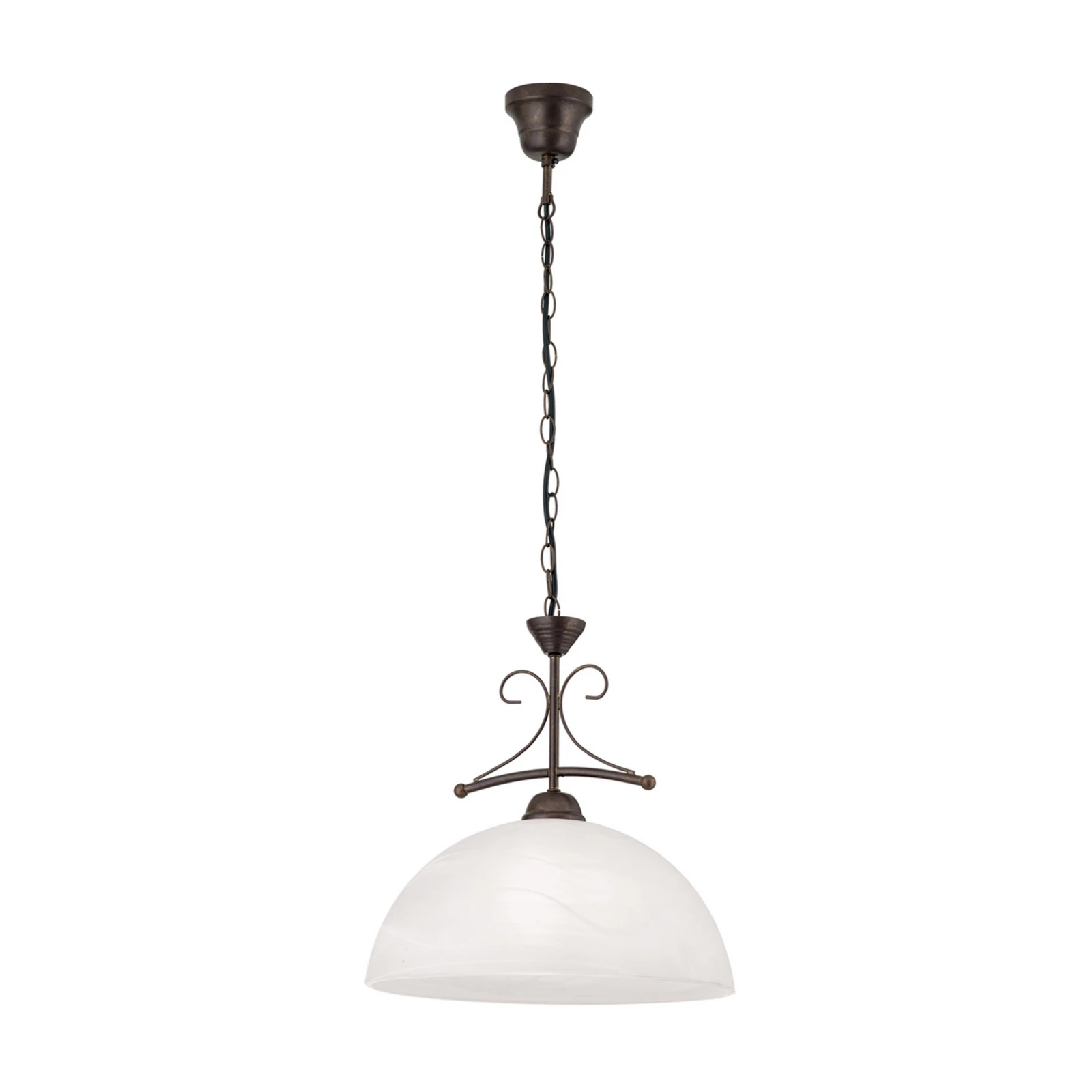 Hängeleuchte Marco mit Alabasterglas, einflammig