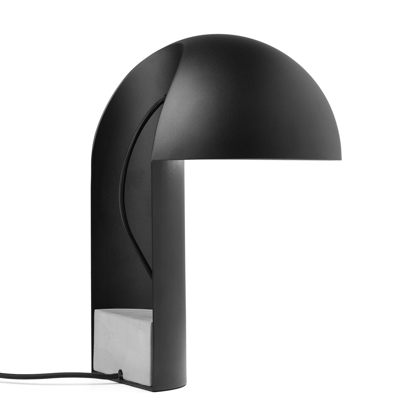 Leery Tischlampe, schwarz, Höhe 40 cm, Stahl, E27 - Gejst