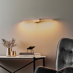 Quitani aplique de pared LED Tolu, níquel, 65 cm
