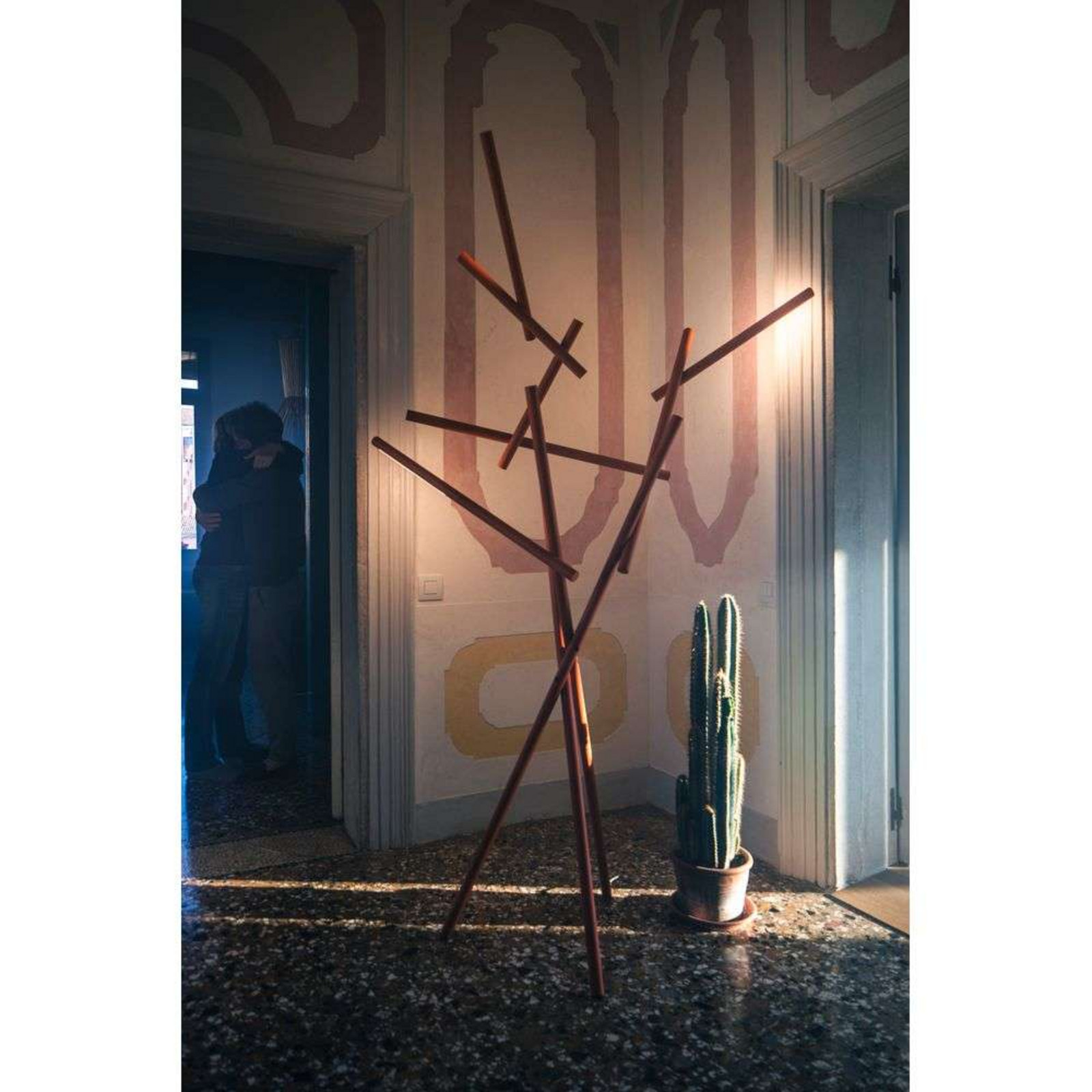 Tuareg Gulvlampe Orange Foscarini - Stue - Aluminium