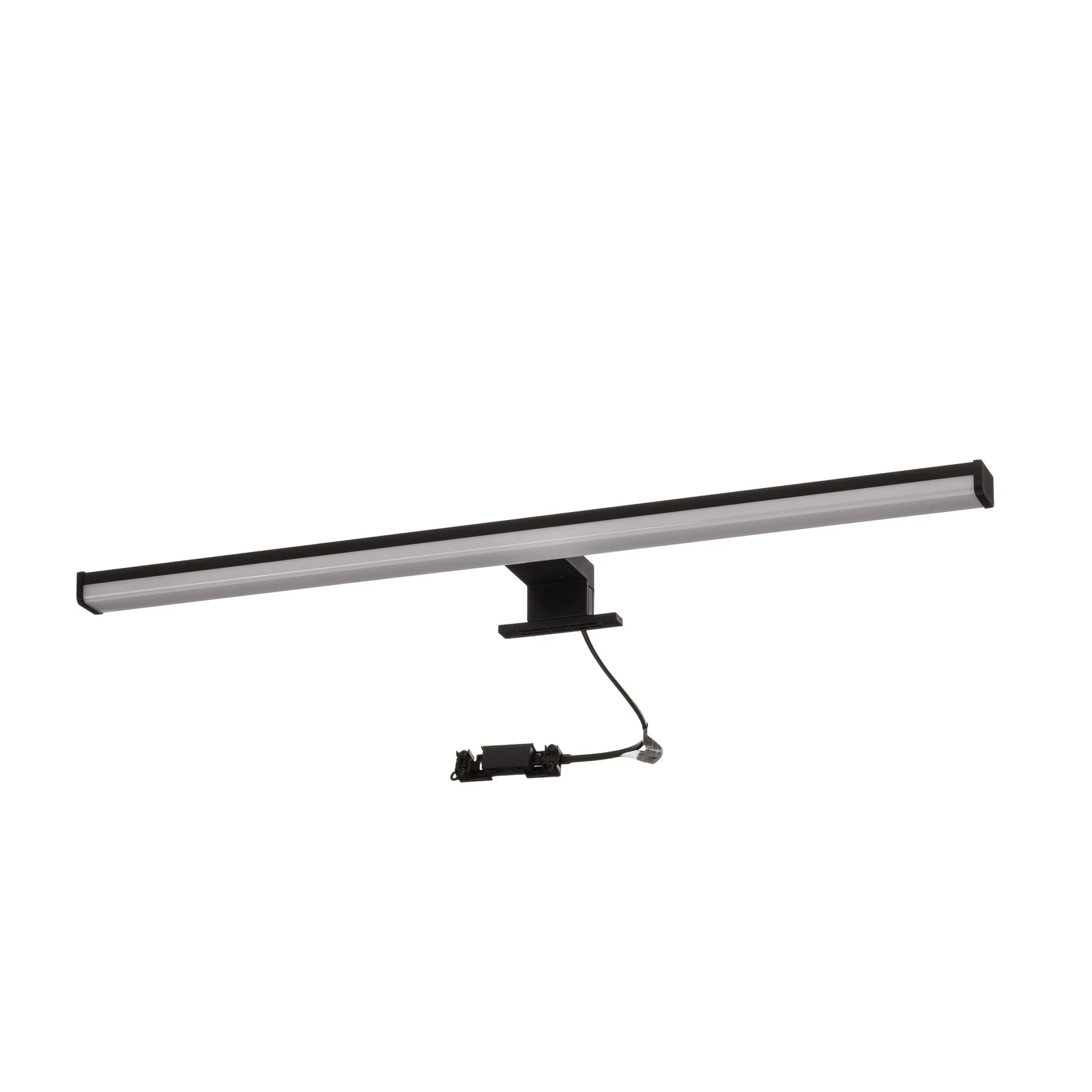 Applique LED Lino, nero satinato/bianco