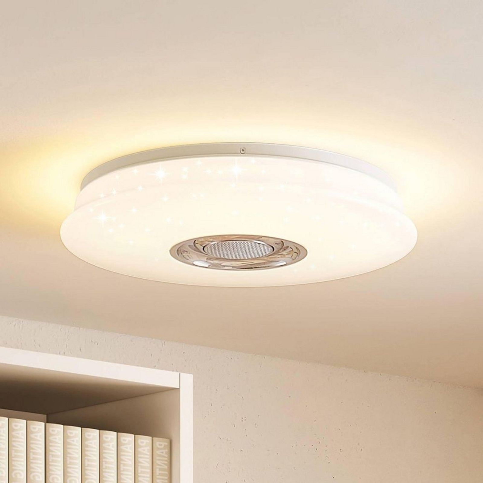 Elpida LED Ceiling Lamp w/Speaker Opal - Lindby