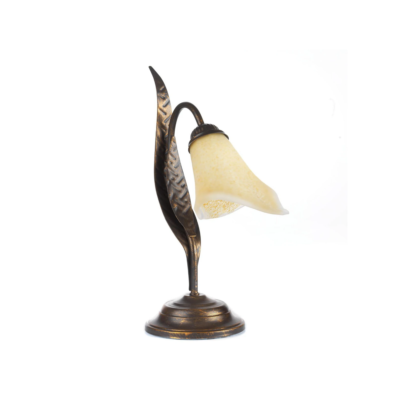 Alga tafellamp, 1-lamp, ijzer, glas, Florentijn