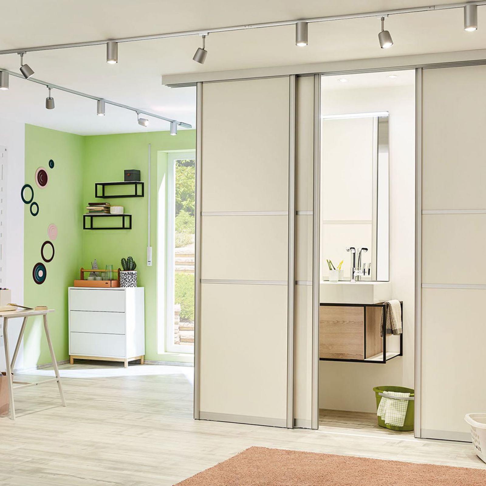 Cover 3 Plafonnier Urail-set Chrome - Paulmann