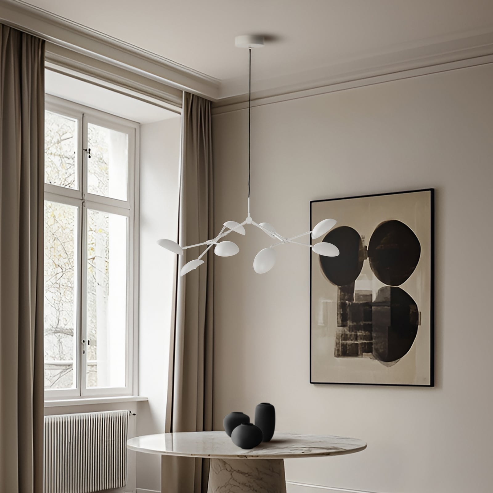 Viseći luster, bijeli, 55 cm, 8 svjetala - 101 Copenhagen