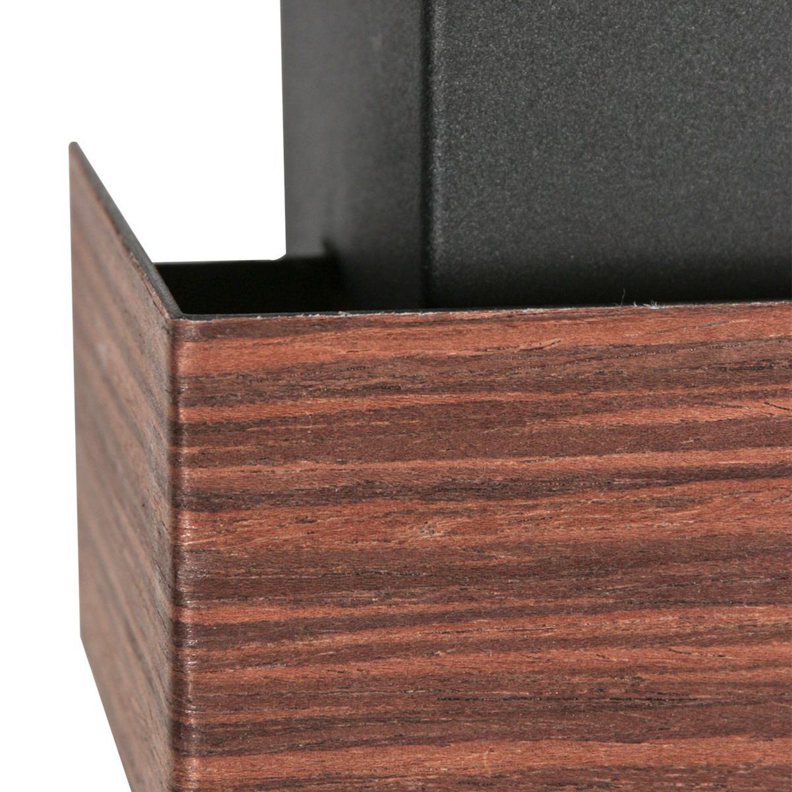 LED wall light Muro 3367, wood look, up/down, G9, 2,700 K