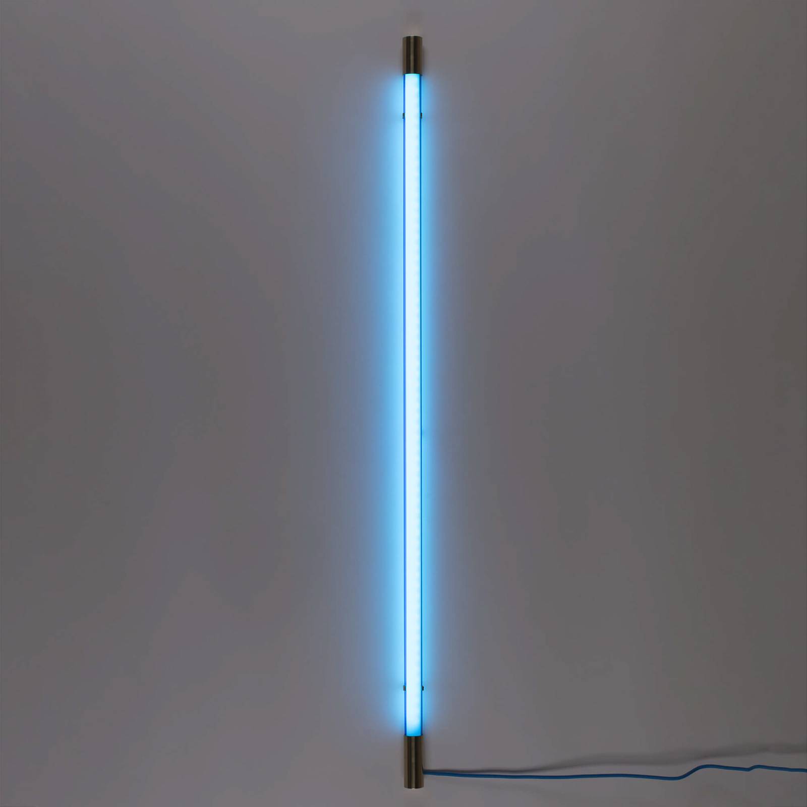 Seletti LED-vegglampe Linea Gold blå