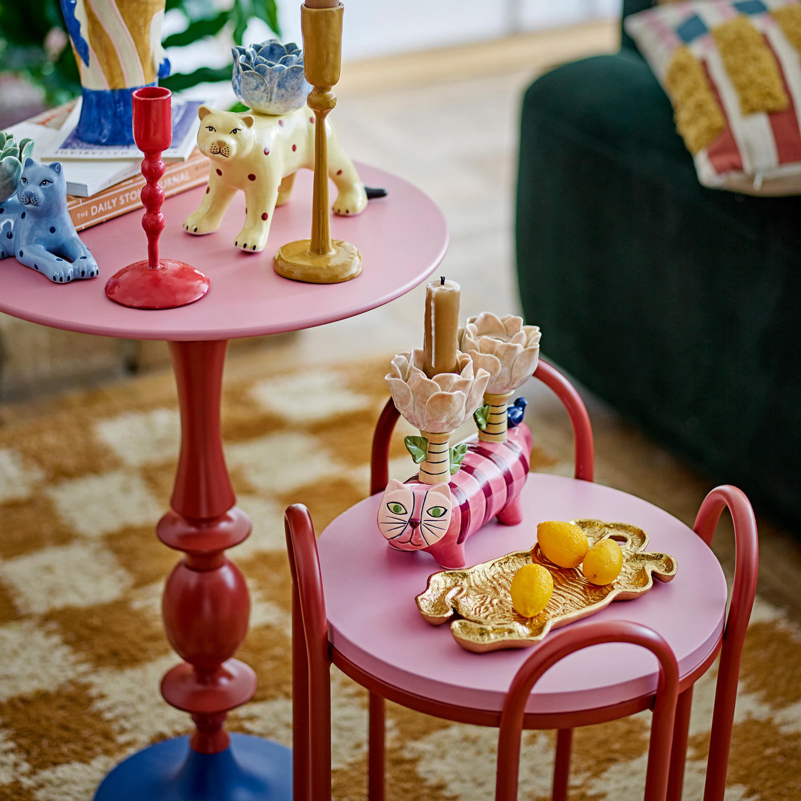 Whimsica Beistelltisch, Metall, rot - BLOOMINGVILLE Whimsica Beistelltisch, Metall, rot - BLOOMINGVILLE