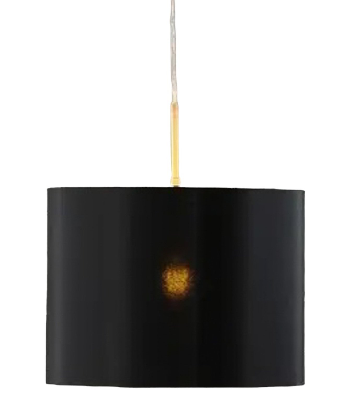 Lucande Patrik stof-hængelampe, Ø 30 cm, hvid