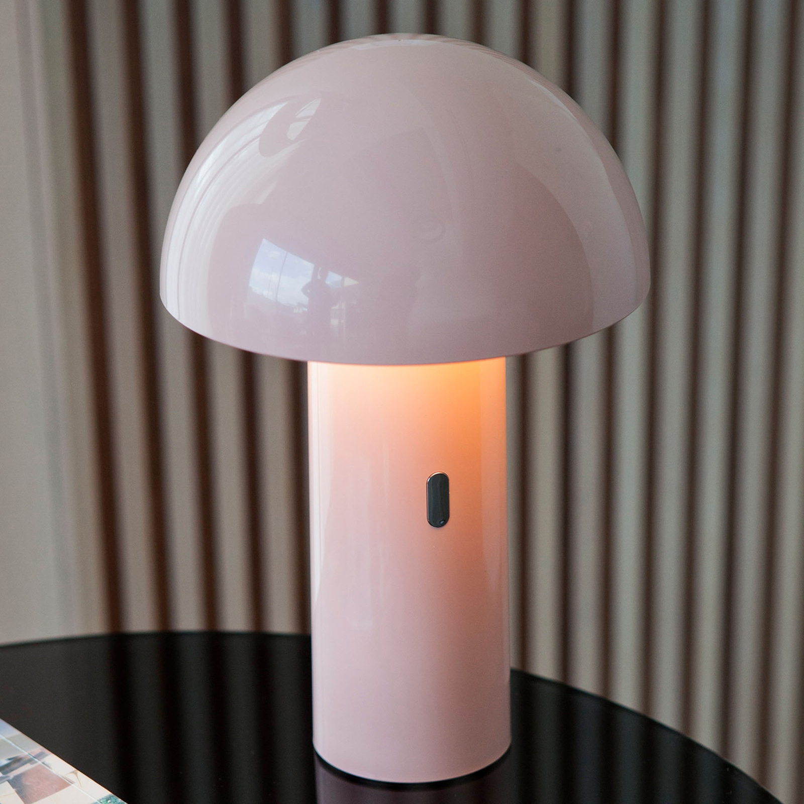 Newgarden Enoki lámpara mesa LED, batería, blanca