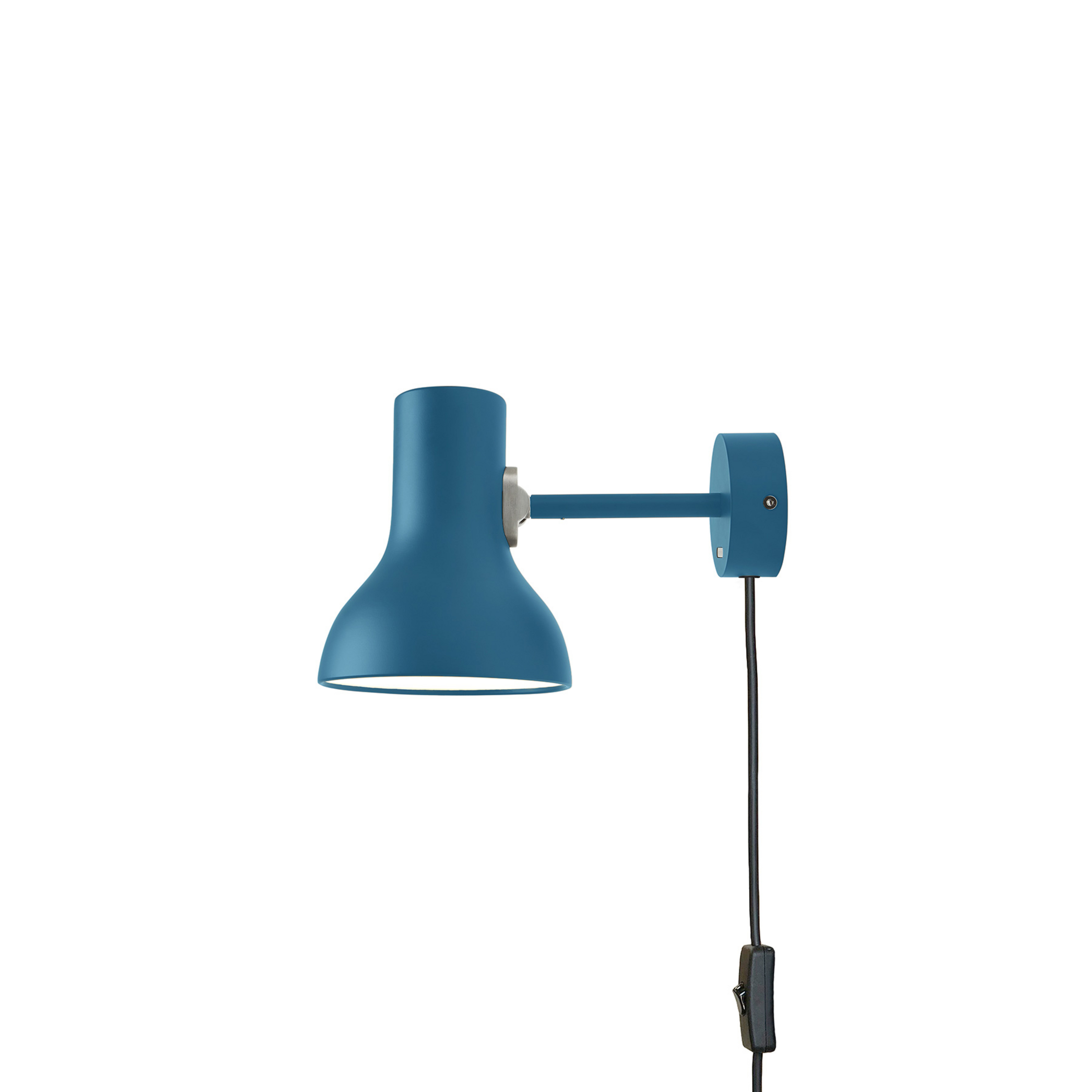 Mini candeeiro de parede tipo 75 com ficha, azul - Anglepoise