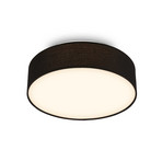 Plafón LED Duck, negro, Ø 30 cm, tela, 3000 K