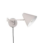 Seinavalgusti Cosima, helehall, ulatus 54 cm, metall