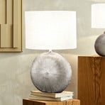 Tobse table lamp, ceramics, fabric lampshade