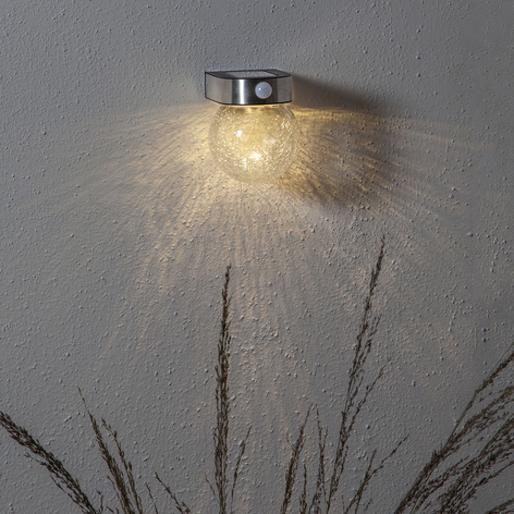 LED-solcellsvägglampa Gloy med rörelsesensor