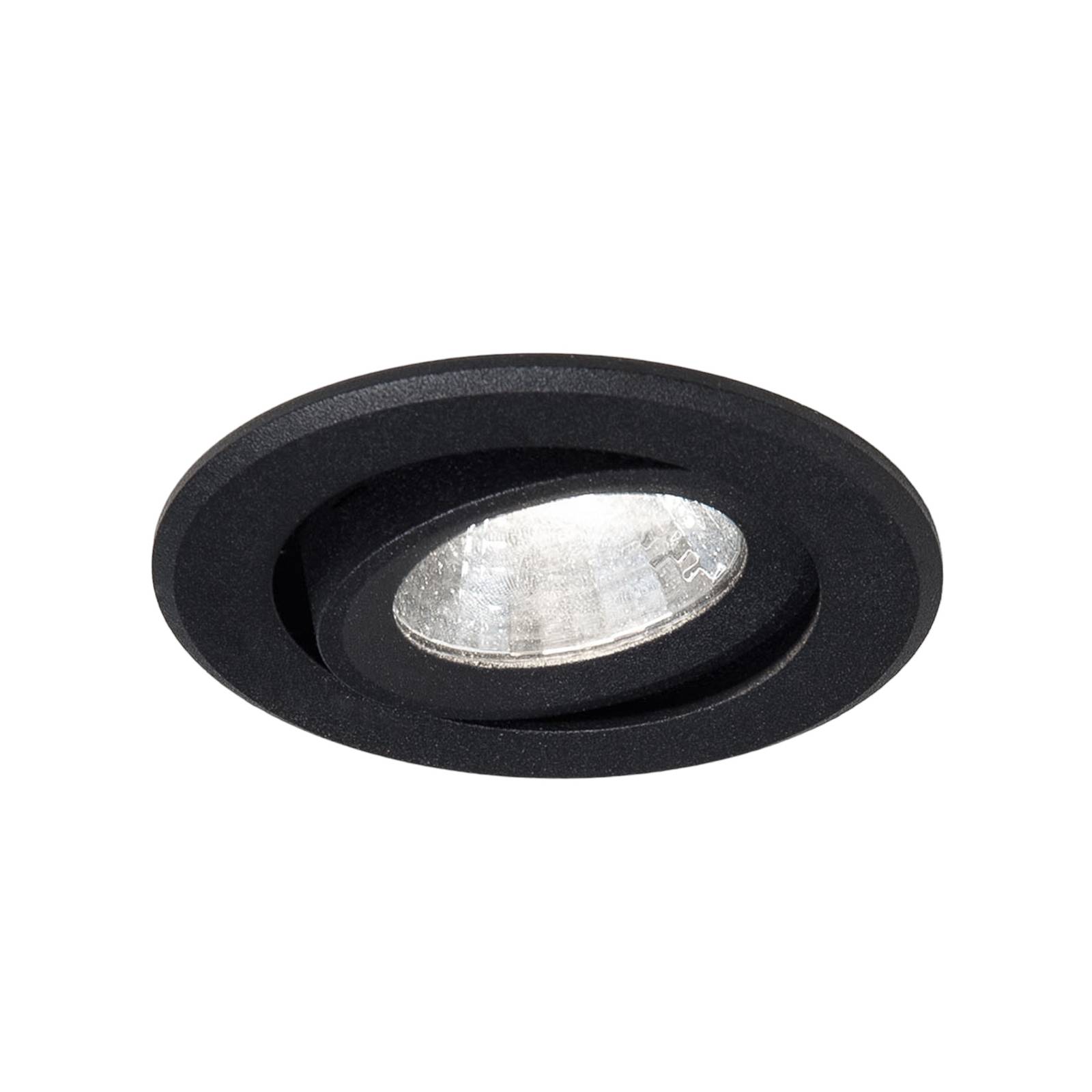 Agon Round LED innfelt spotlight 3 000K 40° svart