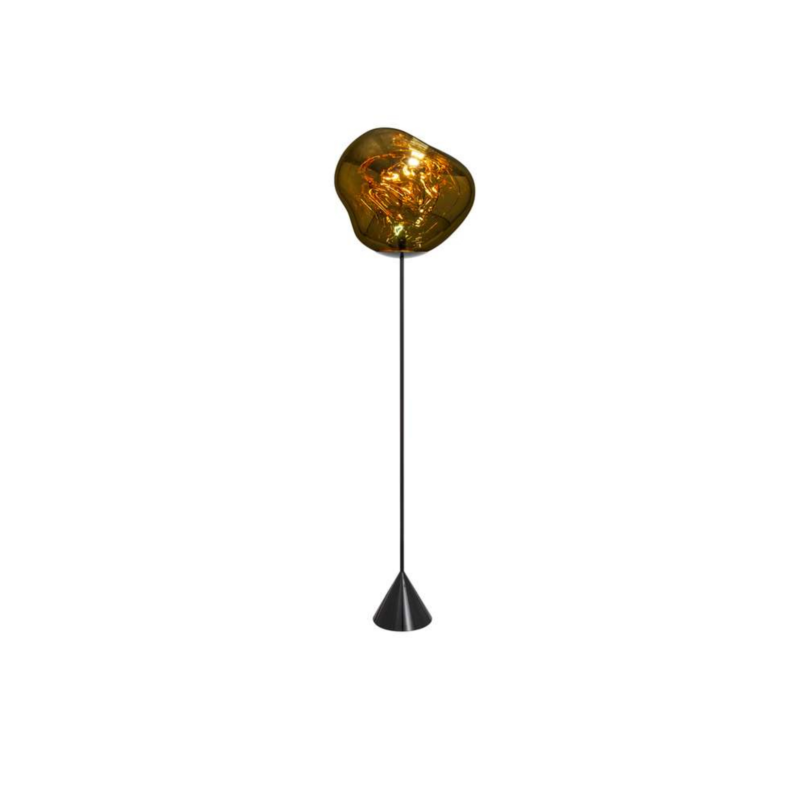 Melt Cone Slim Floor Lamp Gold - Tom Dixon