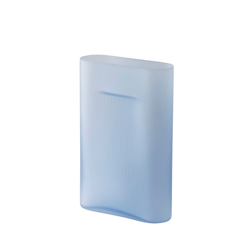 Muuto - Ridge Vase H35 Clair Bleu