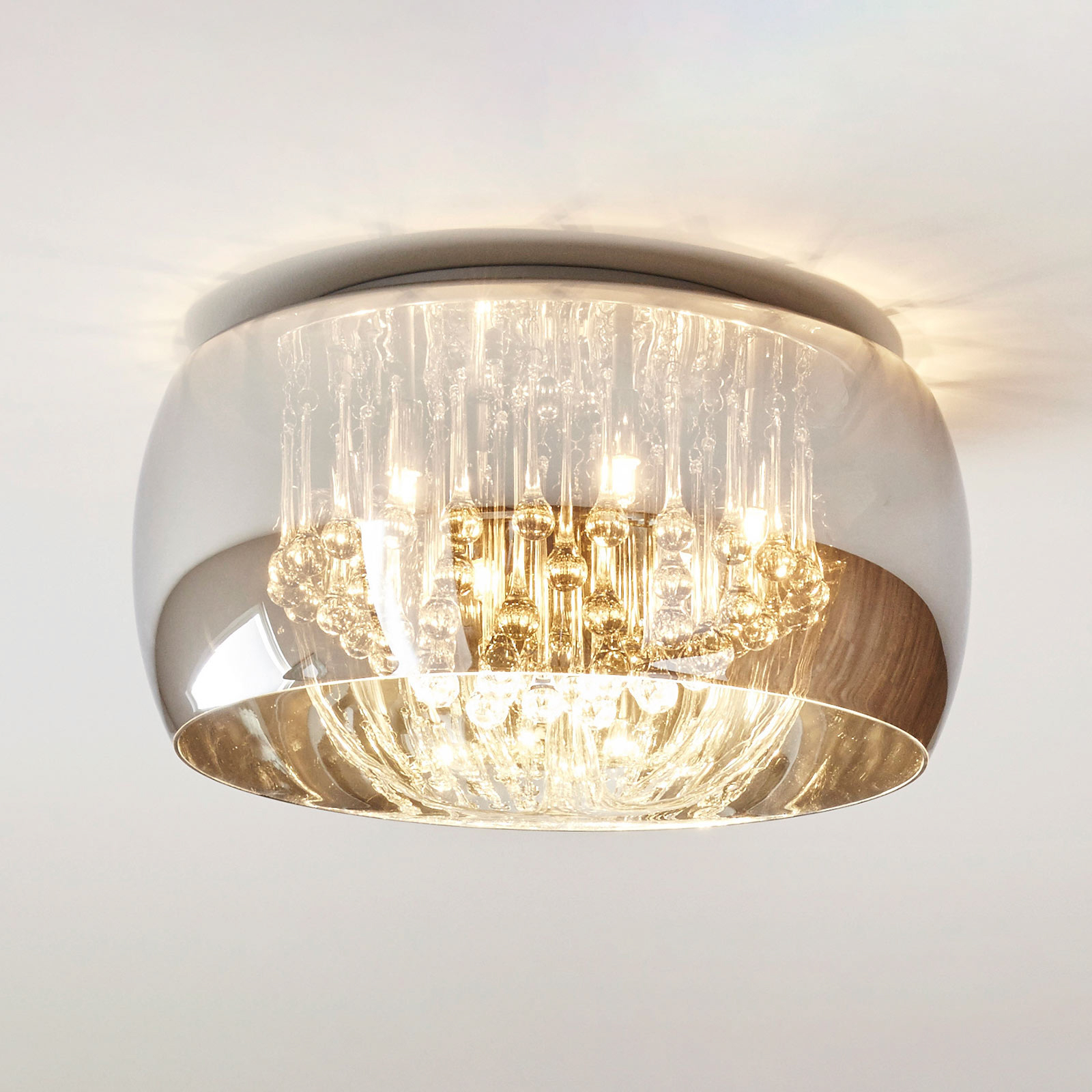 Plafondlamp Pearl van glas, Ø 50 cm