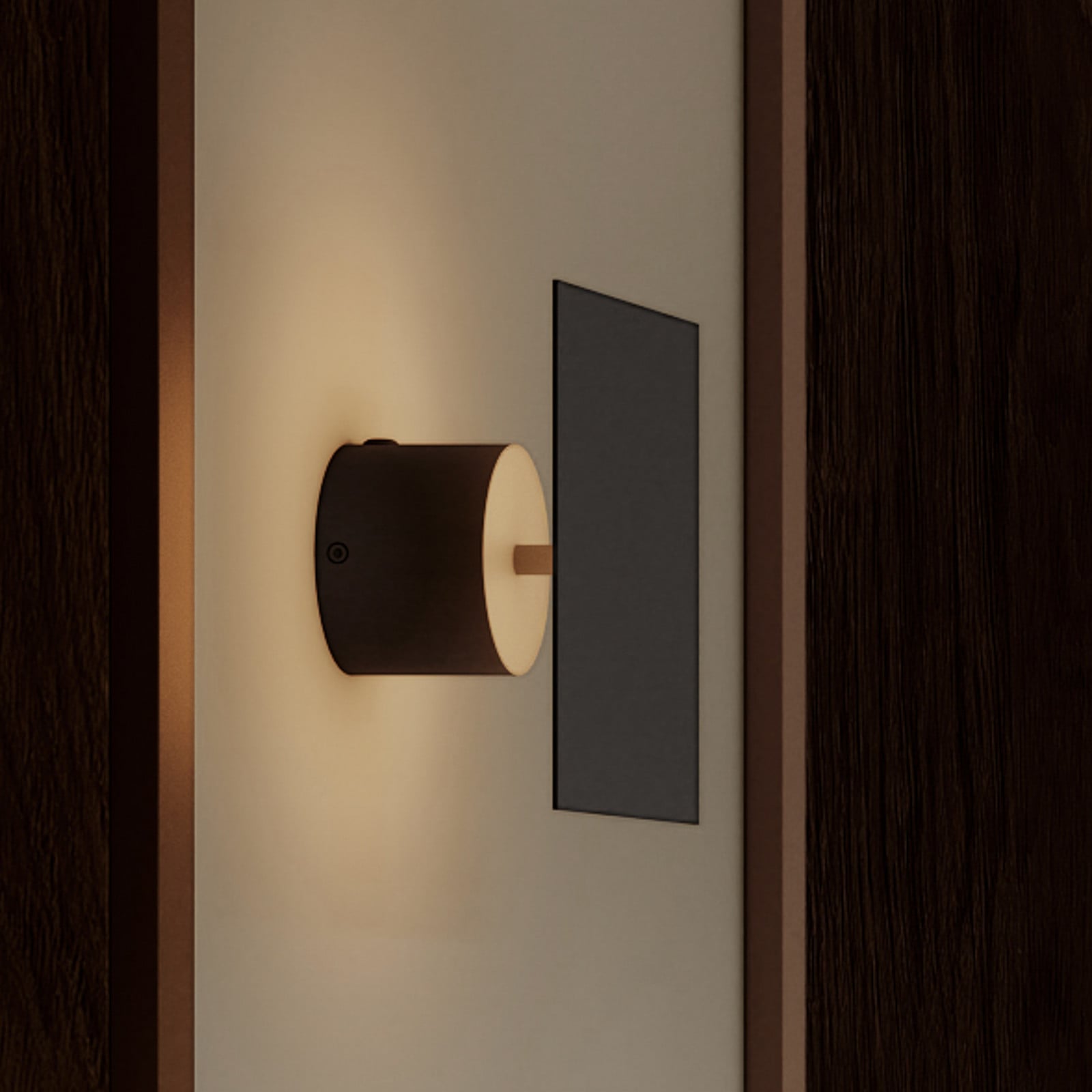Chameleon LED-væglampe, sort, 9 cm 101 COPENHAGEN - Stue - Design - Aluminium - Med én lyskilde