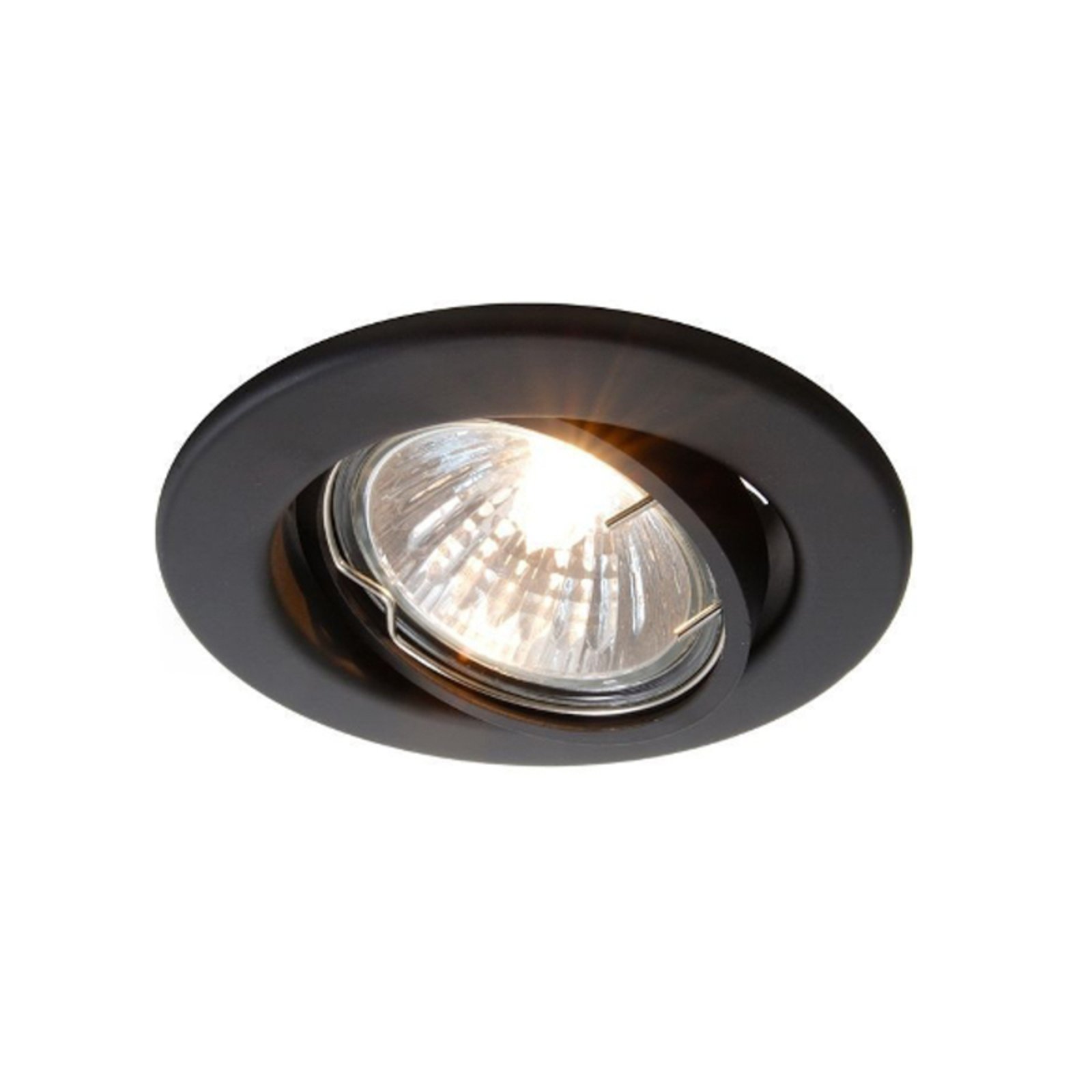 Recessed spotlight GU10 without a bulb, black