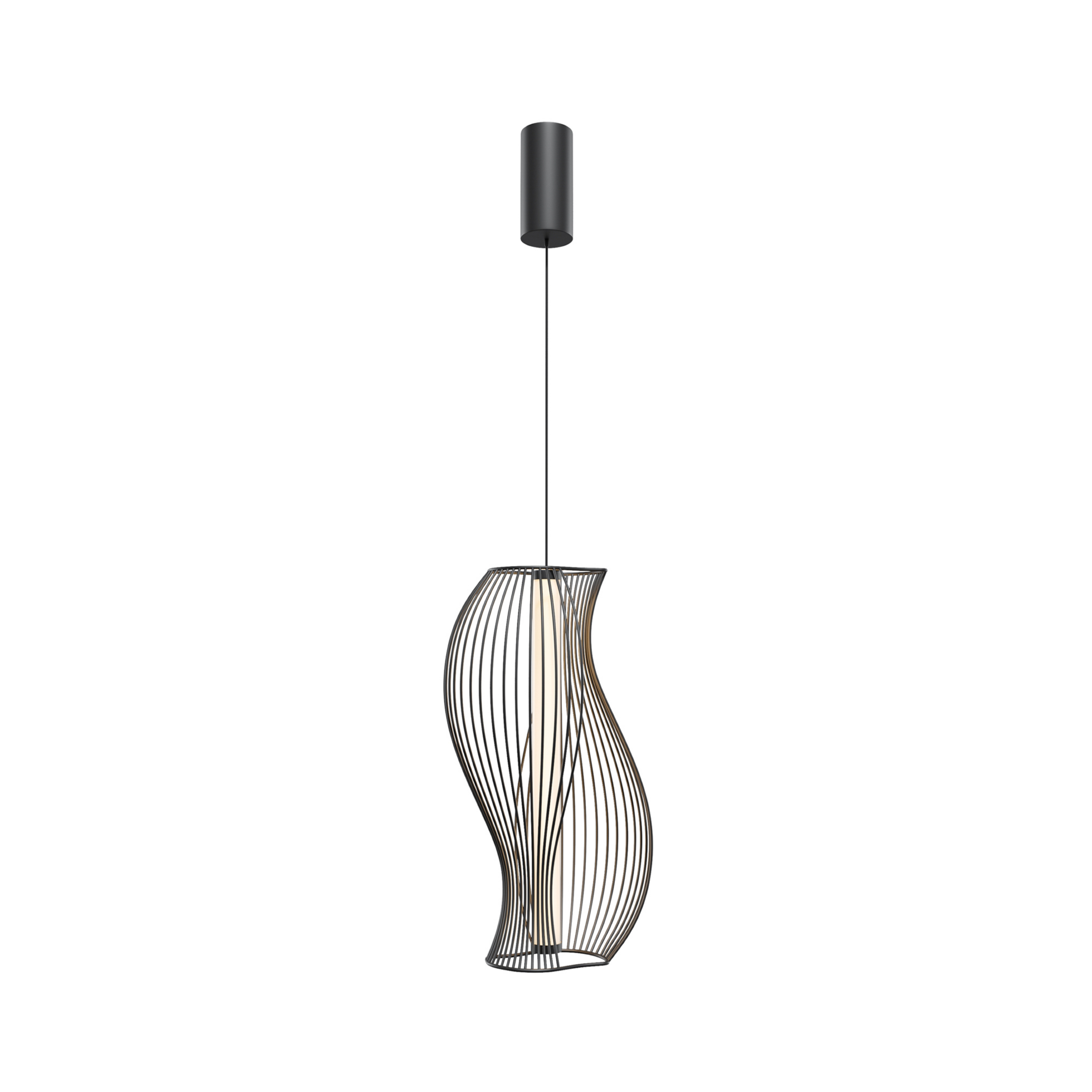 Candeeiro suspenso LED Maytoni Shadows of the past, preto