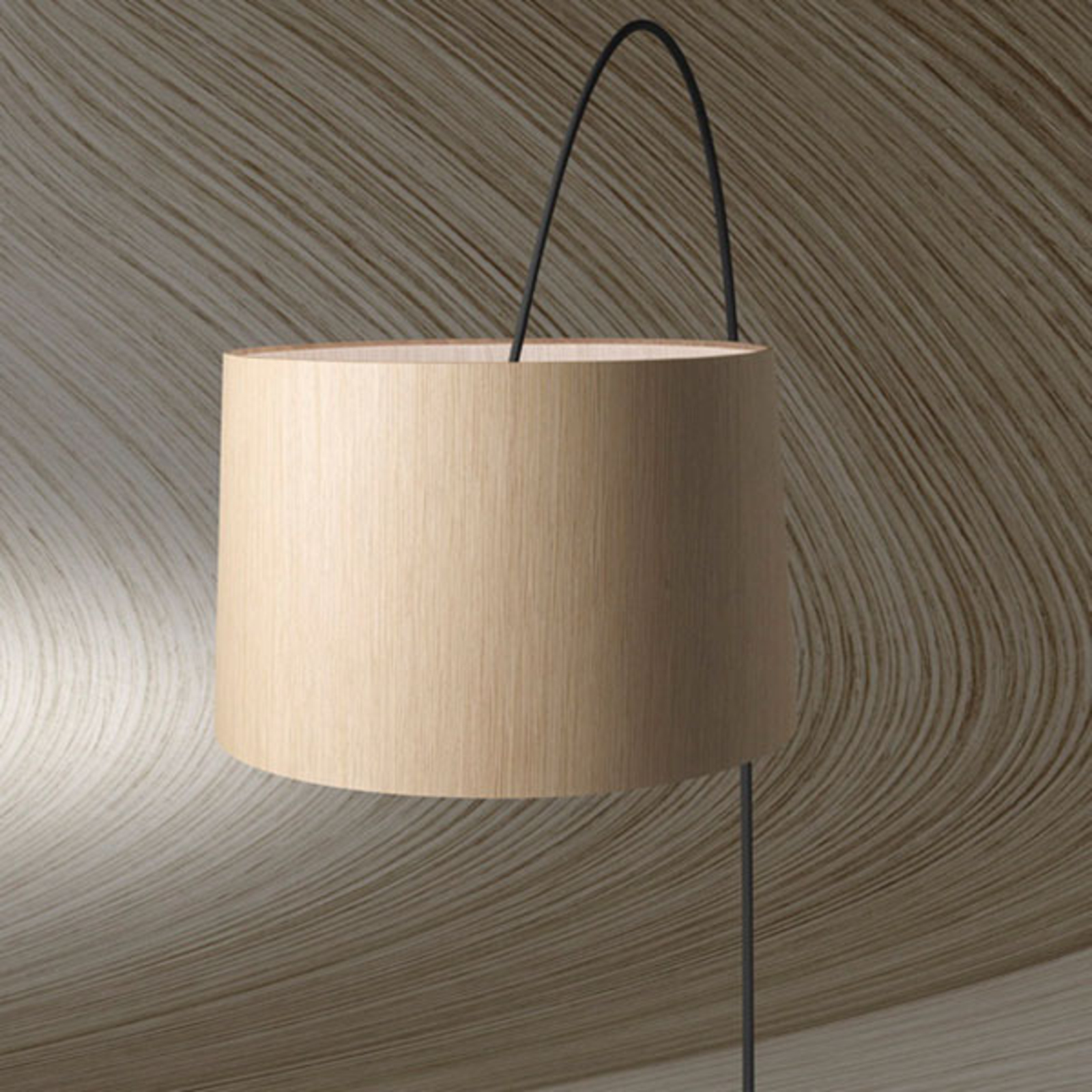 Foscarini Twiggi Wood LED-gulvlampe, greige