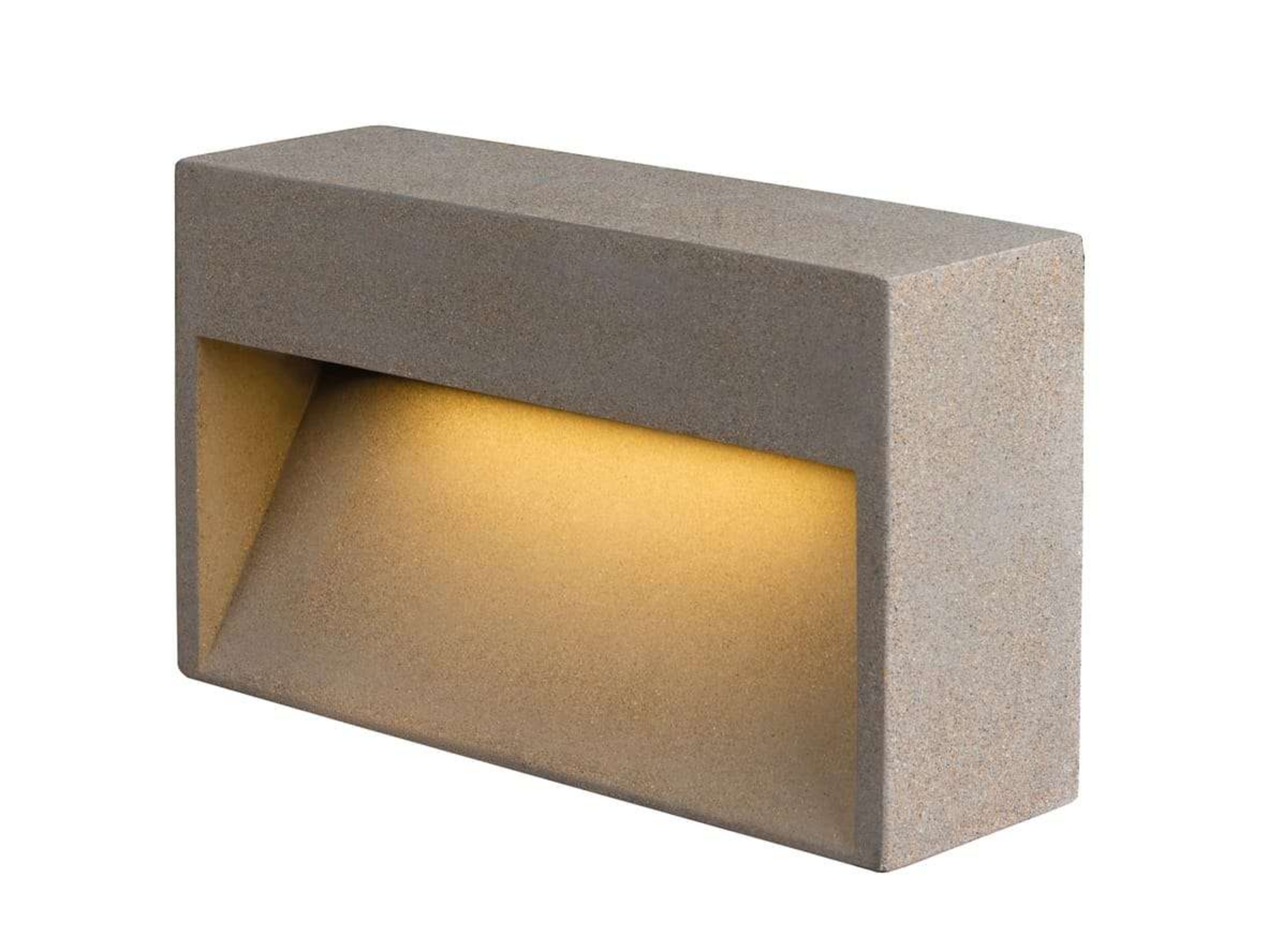 Concreto LED Ścienna Lampa Ogrodowa L IP65 Light Grey - SLV