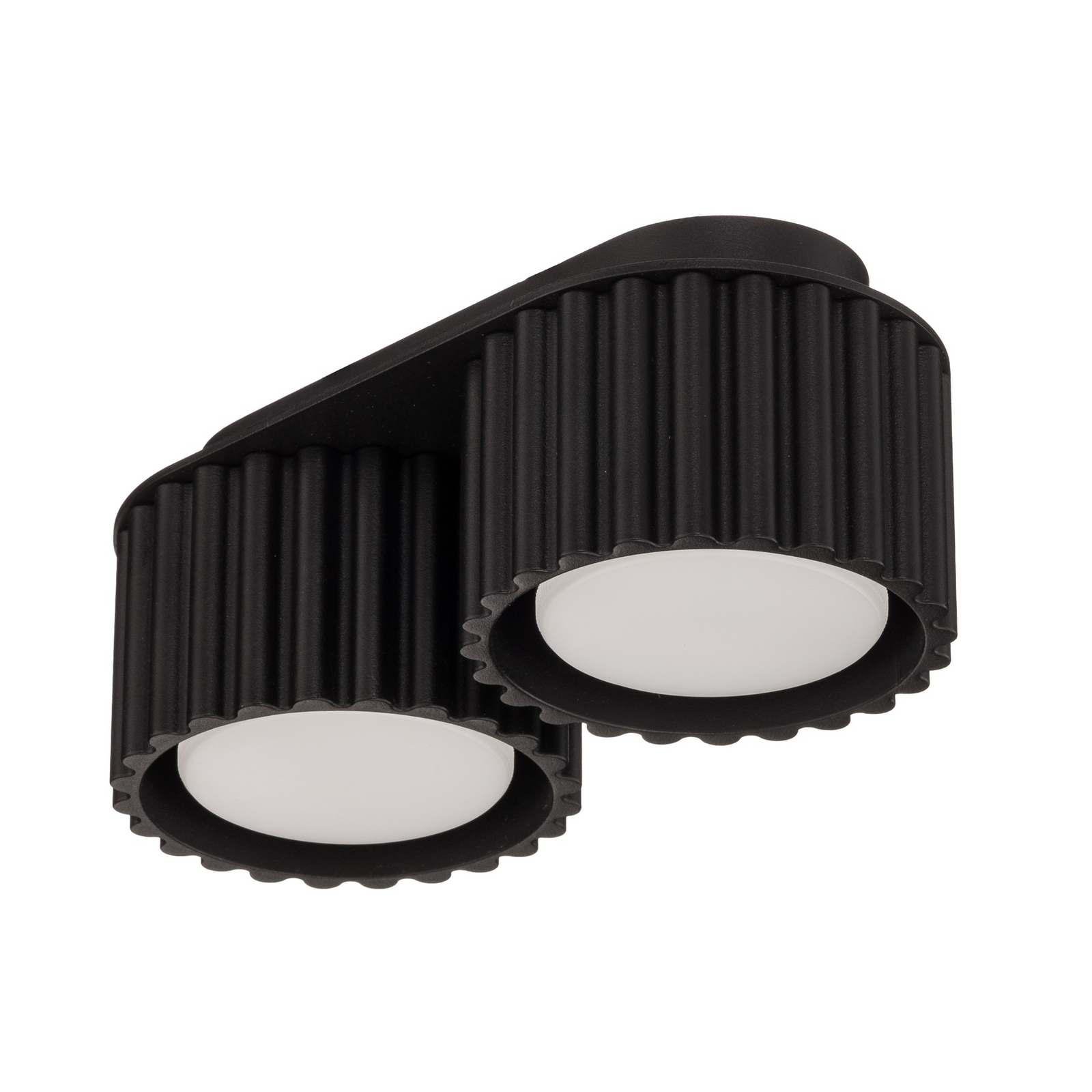 Taklampe Aura 2, svart, 2 lyskilder, lengde 21 cm, GX53 Taklampe Aura 2, svart, 2 lyskilder, lengde 21 cm, GX53