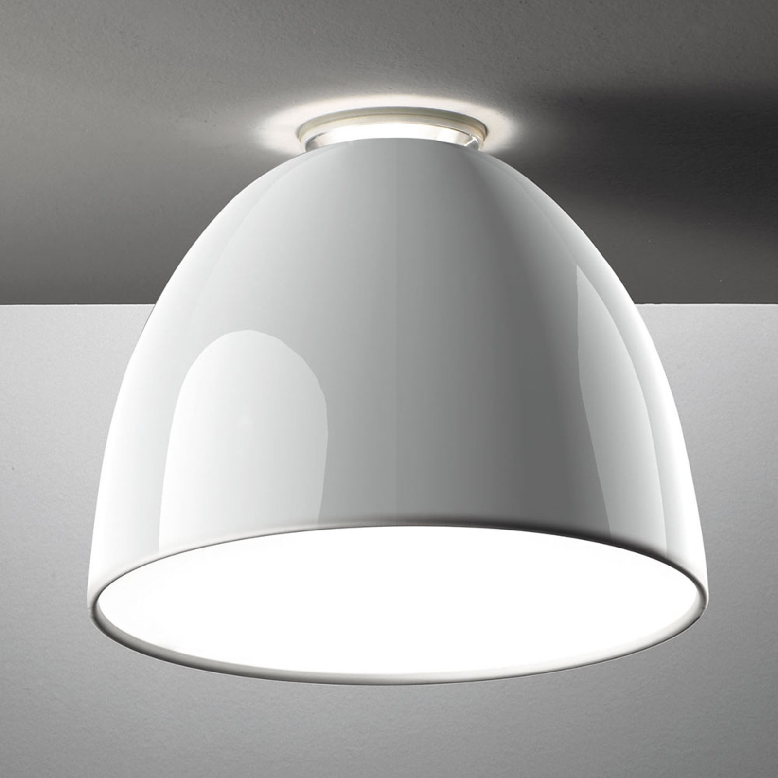 Artemide Nur Mini Gloss LED ceiling light white