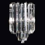 Vägglampa Cristalli av Muranoglas krom 25 cm
