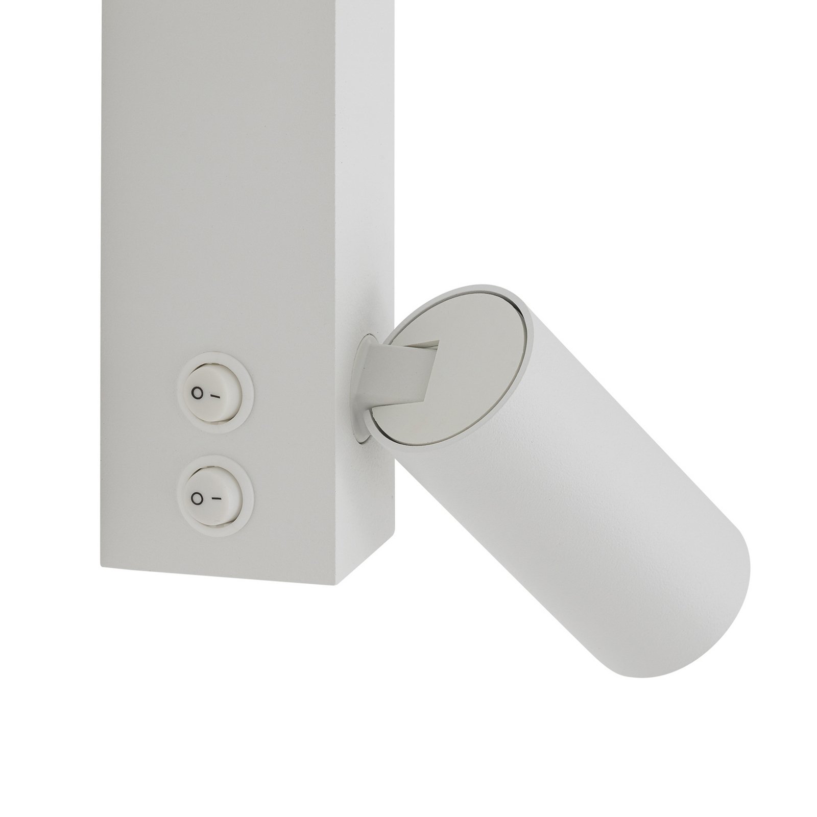 Zidna lampa EASY LEFT, bijela, širina 80 cm, metalna, GU10 + LED