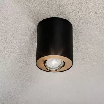 LED-Deckenspot Landon Smart, schwarz, Höhe cm 14