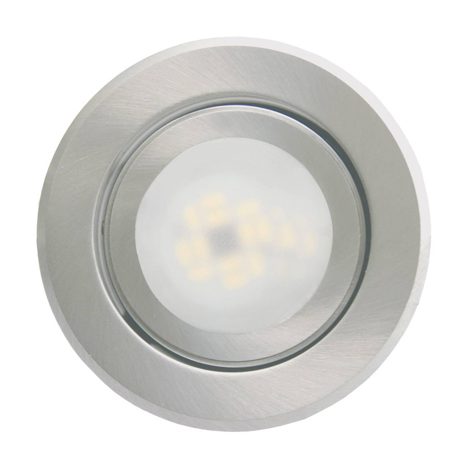 Image of Lampe encastrable Joanie LED, aluminium brossé 4019231038788
